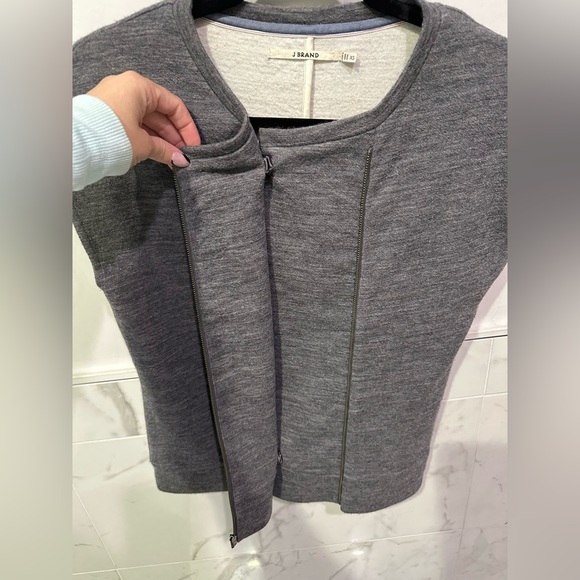 J Brand zip up wool tee - Picture 4 of 6